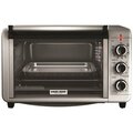 Applica Consumer Products Black+Decker Toaster Oven, 1500 W, Knob Control, 6 Slice/Hr, Metal, Silver TO3210SSD